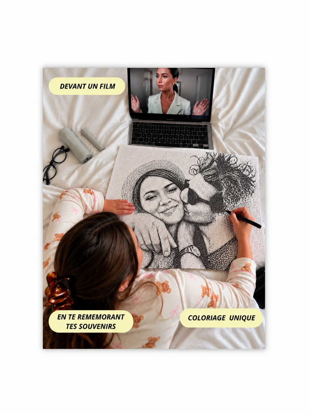 Affiche point par point a colorier