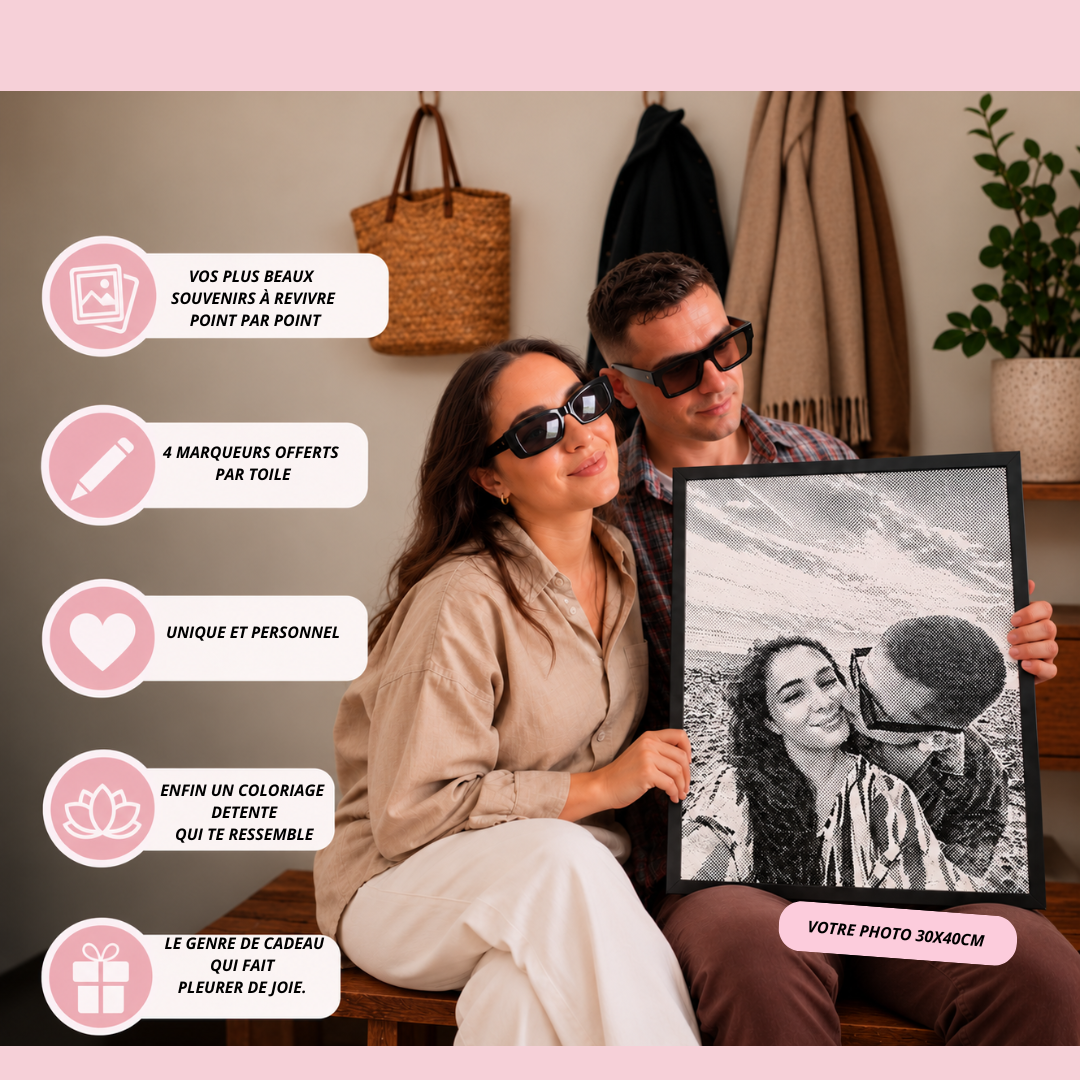 Affiche point par point a colorier