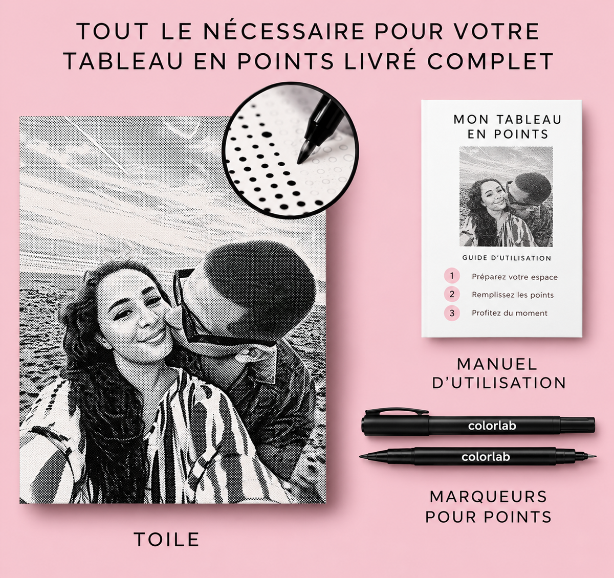 Affiche point par point a colorier